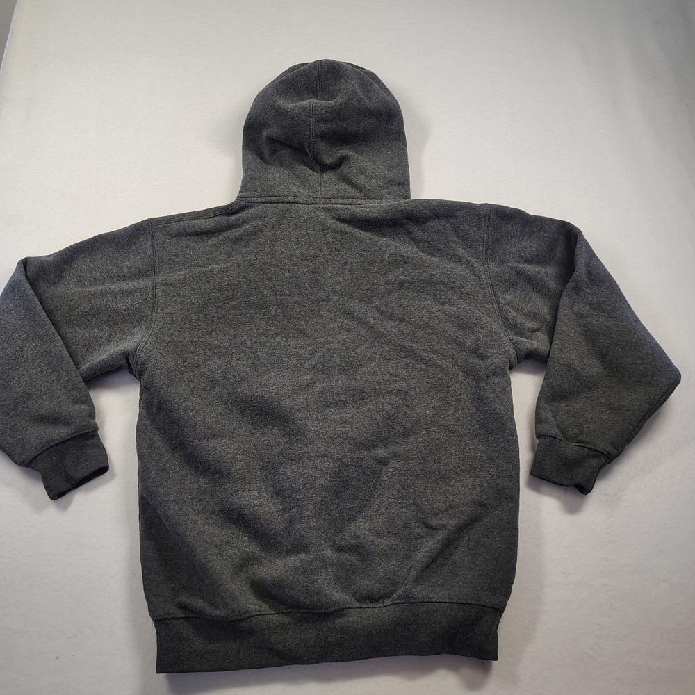 Pro Club Heavyweight Charcoal Gray Hoodie Sweatshirt teen Size S baggy pullover - Picture 2 of 9